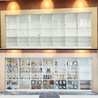 [춘천기계 고등학교] 유리도어 수납장/진열장