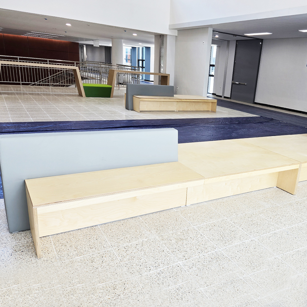 [춘천기계 고등학교] 자작나무 등받이 벤치